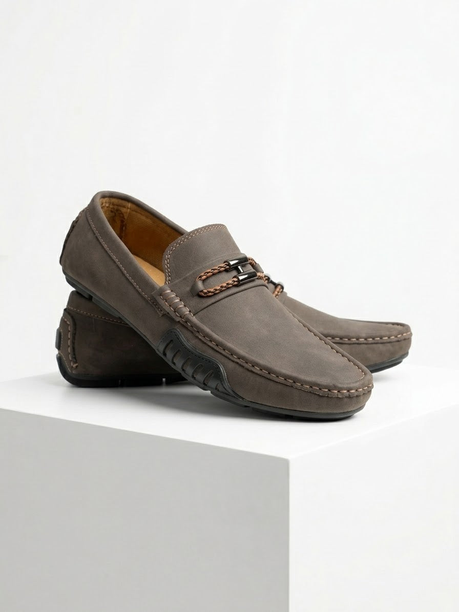 Loffers Pure Leather Slippers with Jelly Sole